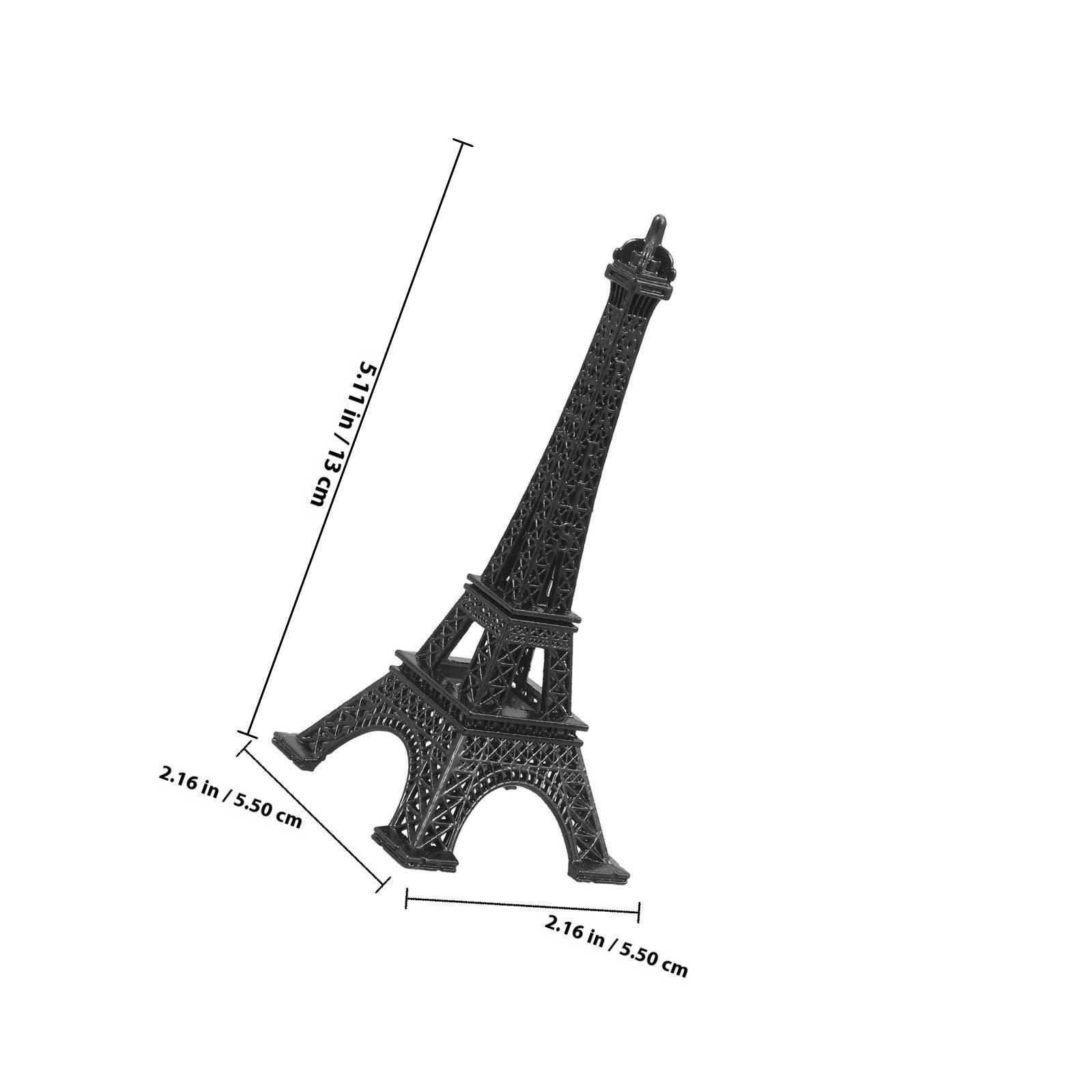 

Eiffel Tower Decor Metal Eiffel Tower Prop Wear Resistant Travel Souvenirs Gift Home Bar Decorative Item чорний