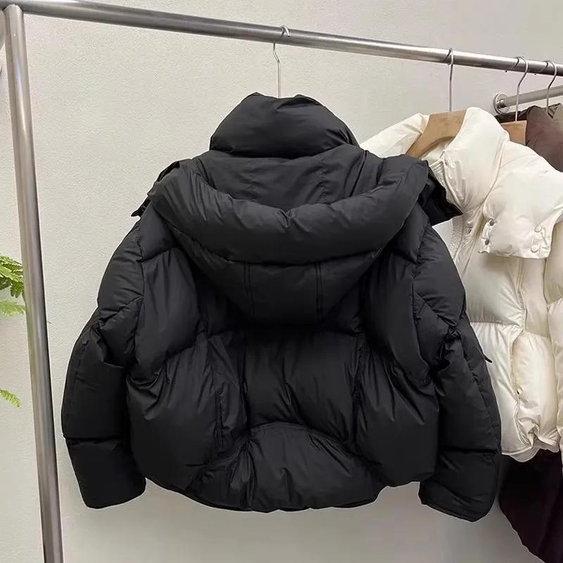 Women's Down Cotton Jacket Winter Loose Hooded Female Coat Korean Version Short Ladies Cotton Padded Outerwear