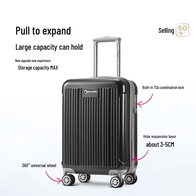 

Diplomat TC-6013TM 24-inch Expandable Hardside Luggage