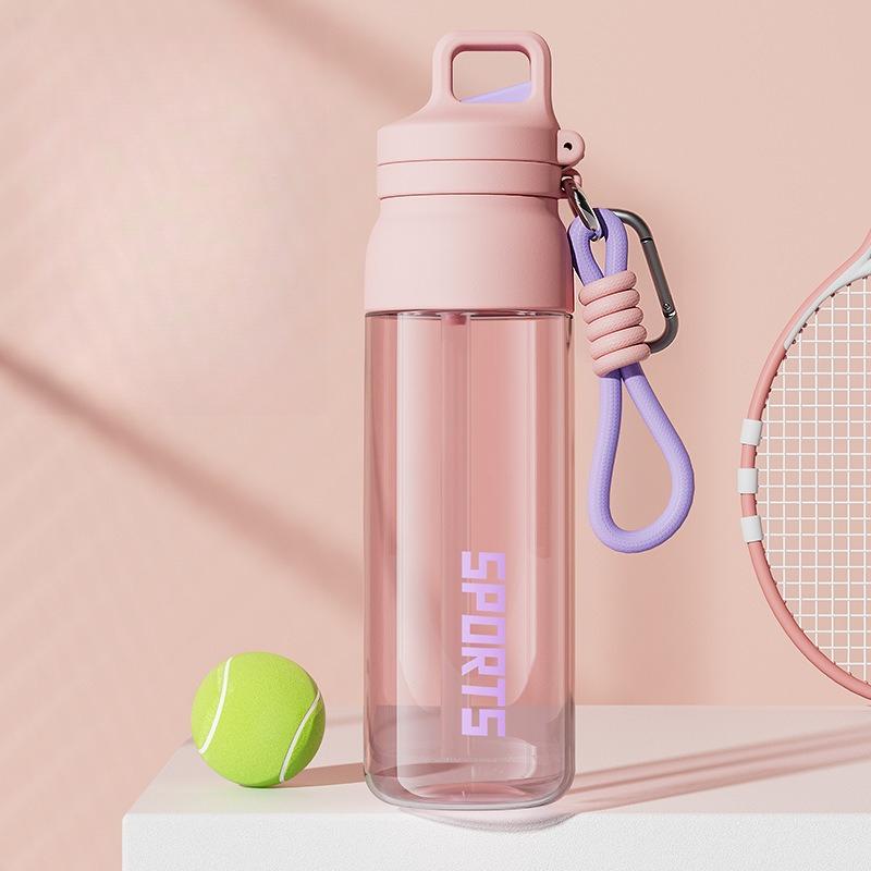 One Click Open Lid Water Bottle Outdoor Large Capacity Sports Water Bottle Fitness Cycling Water Bottle