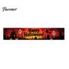 Festival Photo Booth Backdrop Halloween Fence Banner, 118 x 20 Inch Large Yard Sign Banner Flag, Scary Store Window Holiday Displays Party Hanging
