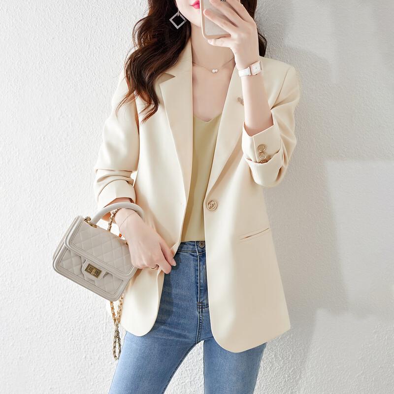 

Женский однотонный блейзер с лацканами M