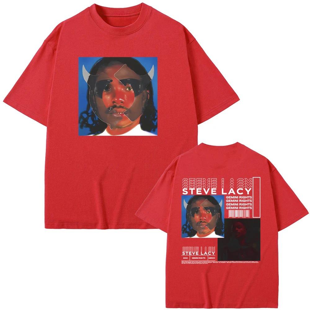 

Steve Lacys album Gemini Rights posterprinted Tshirt Pure cotton couples streetwear for all seasons oversized t shirt 3XL