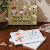 Silicone Money Holder Mold 2 Pieces Stencils Sock Snowman Snowflake Christmas Money Envelope Mold For Plaster Resin Clay