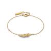 Authentic imported bracelet for women 24100216 Signature Feather Gold Bracelet [OLIIVA BURTON]