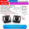 4-Pin Vertical Micro Touch Button Switch for Induction Cooker, 6x6x5mm SMD