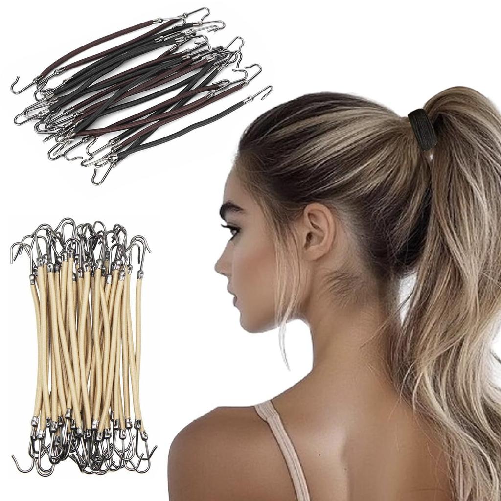 1 Sada Gumičky do culíku Elastické Háčky Gumičky do vlasů pro ženy Gumičky Háčky Vlasové doplňky Gumičky do vlasů Stylingové nástroje Držák Bungee gumičky