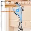 Jiabangshu Stainless Steel Clothes Drying Rack with 24 Clips Multi-Functional Windproof Sock and Underwear Hanger