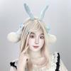 Handmade Fluffy Deer Antler Headband With Animal Ears Cosplay Anime Convention Sweet Style Hair Accessory