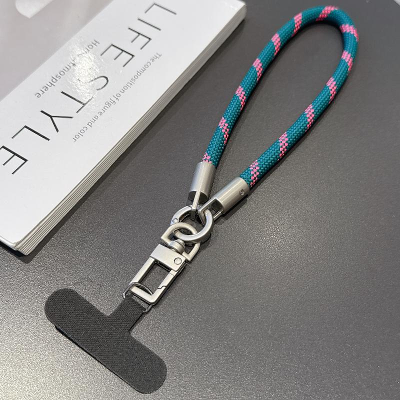 Portable Mobile Phone Hand Wrist Straps Nylon Colorful Anti-Fall Lanyard With Gasket Detachable Cellphone Hanging Cord