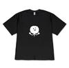 Kawaii Minimalist Wink Smiley Face TShirt Casual Short Sleeve Tee for Unisex Women Korean Style Fashion Versatile Tops Black