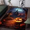 Halloween Pumpkin Head Pattern Rug Carpets for Bedroom Living Room Sofa Mat Creative Door Mat Dressing Room Rugs Play Mats Gifts