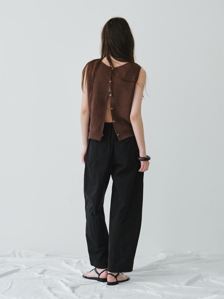 Reply Cotton String Pants_Black