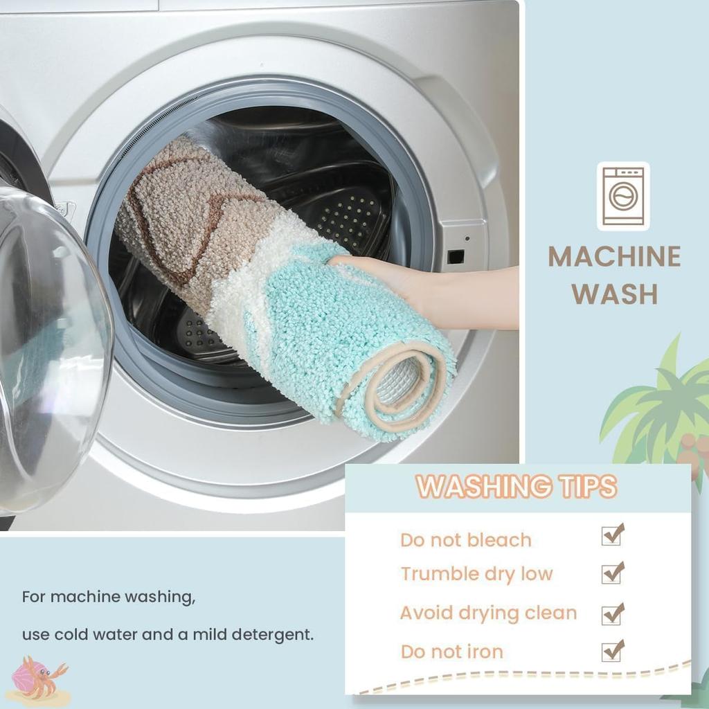 Shore Super Soft Anti Skid (40x60 cm) Super Absorbent Mats Microfibre 2000 GSM Mat for Bathroom/Bedroom/Kitchen/Door Mat/Floor Mat (Pack of 1)