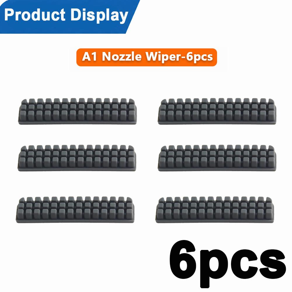 Nozzle Brush for Bambu Lab A1 Wiper Silicone Brush Hotbed Mounted Scrubbers for Bambulab A1 Cleaning Tool 3D Printer Accessories