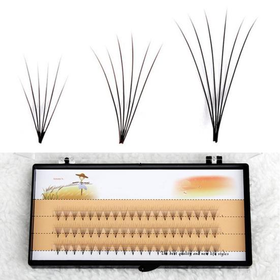 57 Pcs Individual FALSE Eye Lashes 8 10 12mm Black Eyelashes Extension Cluster