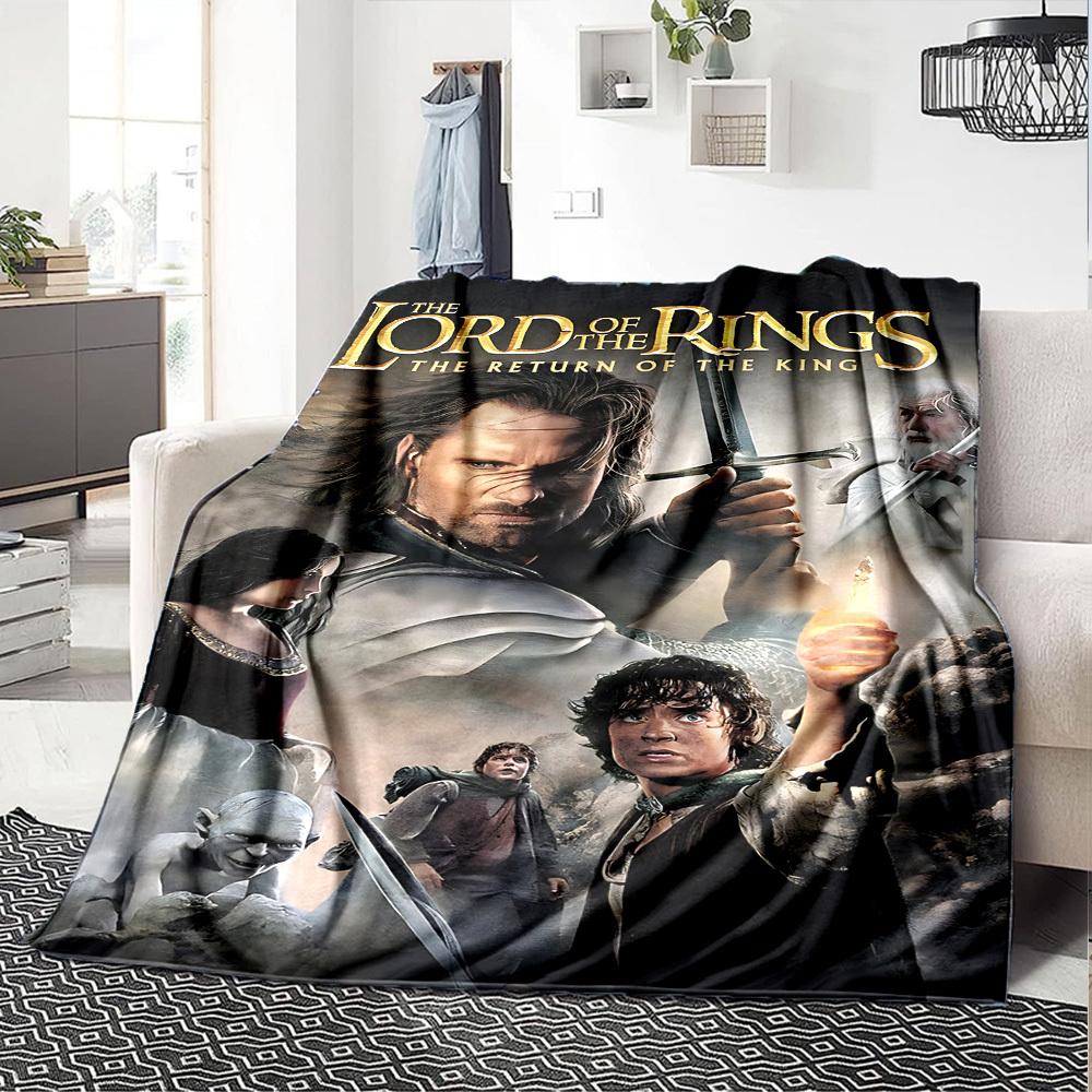 1pc Middle-earth The Return of the King Flannel Blanket Soft Warm Throw for Home, Office, Travel, All-Season Cozy Bedding Gift L1440
