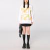 We11done Ss21 Logo All Over Print Pullover Sweatshirt Unisex sweatshirt White WD-TS1-21-510-U-WH