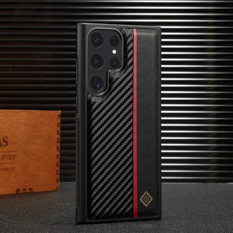 Leather Simplicity Phone Case for Samsung Galaxy S24 S23 S22 Ultra Plus A05S A05 A15 A35 A55 A24 A34 A54 A14 A04 A13 Shell Cover