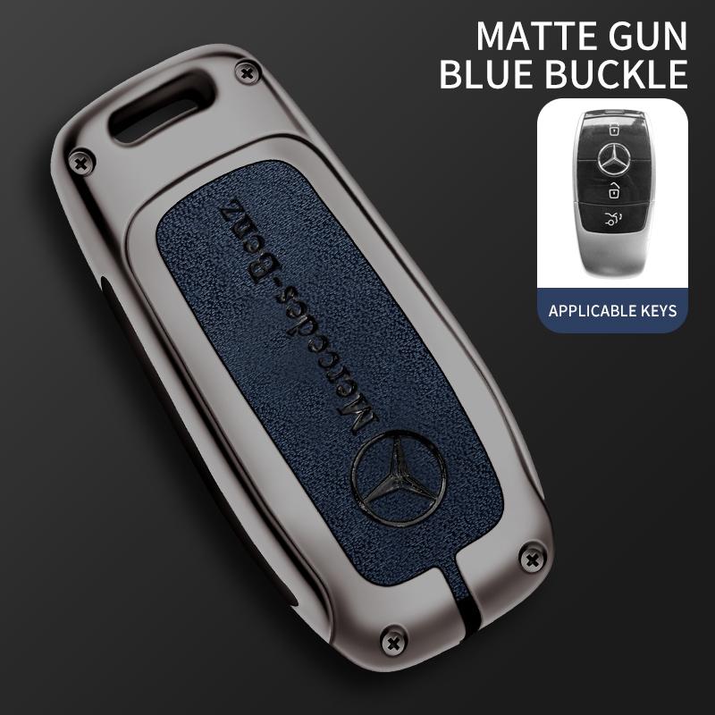 CRX1 Leather Car Key Cover Key Protection Shell Keychain for Mercedes Benz AMG E C S GLC Class E200 E400 E63 W213 S550 S560 C260 A200