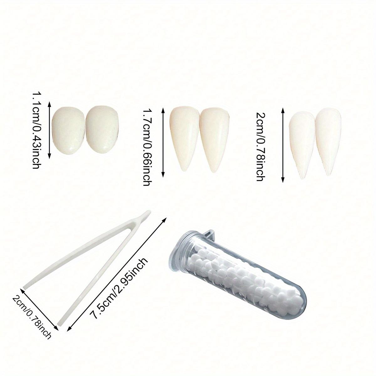 

Клыки Зубные протезы Реквизит Хэллоуин Декоративный реквизит Смола Искусственные зубы С твердым клеем Адгезив для зубных протезов Декор для вечеринки на Хэллоуин