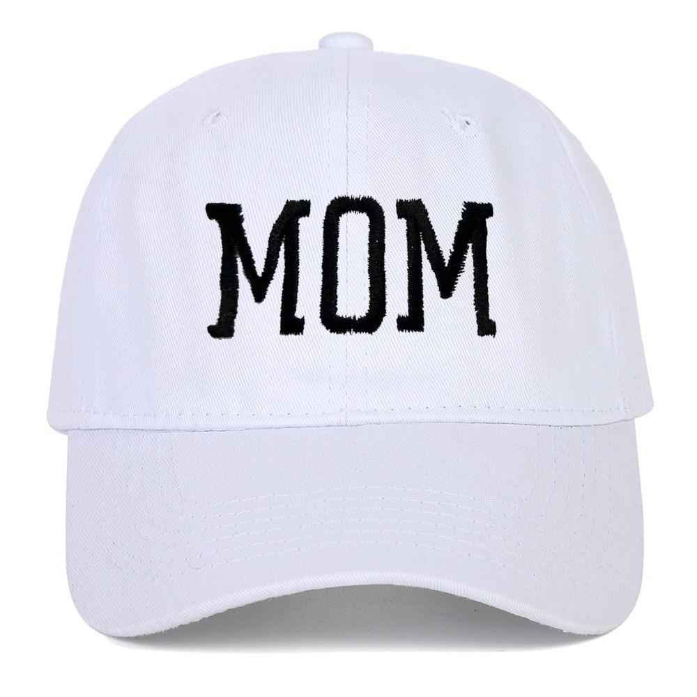 Washed Cotton Baseball Cap Adjustable Sunscreen Hats Fashion Baseball Hats For Man Women MOM White