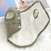 Pet Cat Small Puppy Bigbear Teddy Dog Clothes with Traction Ring Cotton Vest Autumn and Winter Models