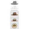 Meimeier Men's and women's beach sun protection straw hat, sunshade beach hat, outdoor woven jazz hat, sun protection hat