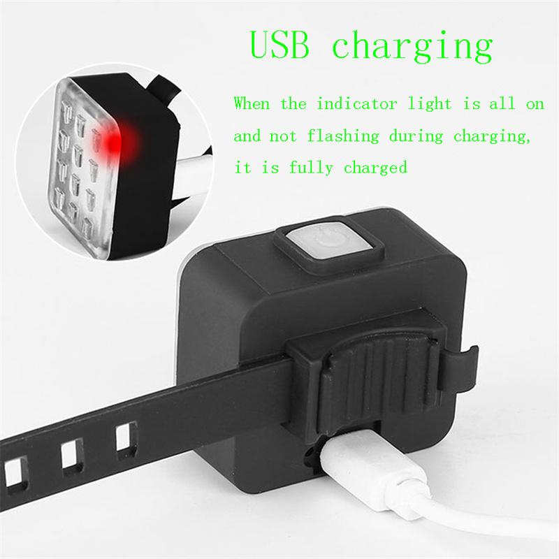 Color Bike Taillight Waterproof Riding Rear Light Led Usb Chargeable Mountain Bike Cycling Light Tail-lamp Bicycle Light
