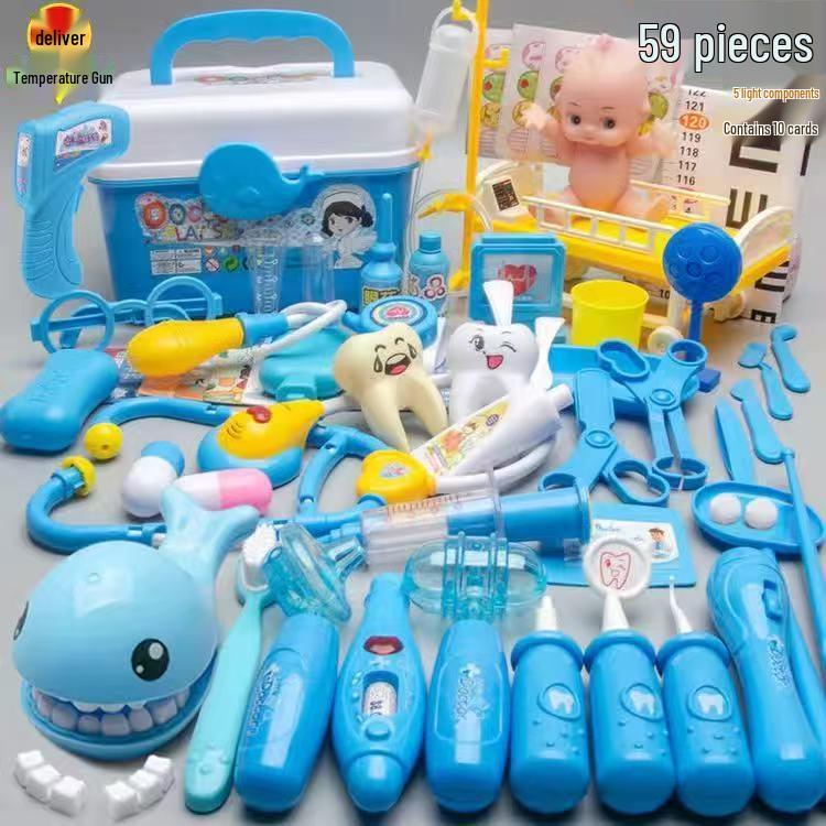 Children's Doctor Kit: Simulation Stethoscope, Injection, Pretend Play Set for Boys and Girls