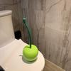 New Cherry Toilet Brush Household No Dead Angle Hand Washing Bathroom Cleaning Toilet Long Handle Brush with Base toilet cleaner