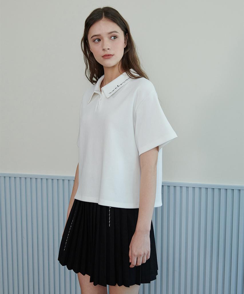 Eoboneoseu Logo Pique Polo Shirt [White]