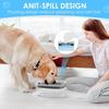 2L Anti Bowl Splash Dripless Dispenser Drinking Bowl Water Water  No Mess Slow Proof Dog Cat Refill, Reduce Pet Spill