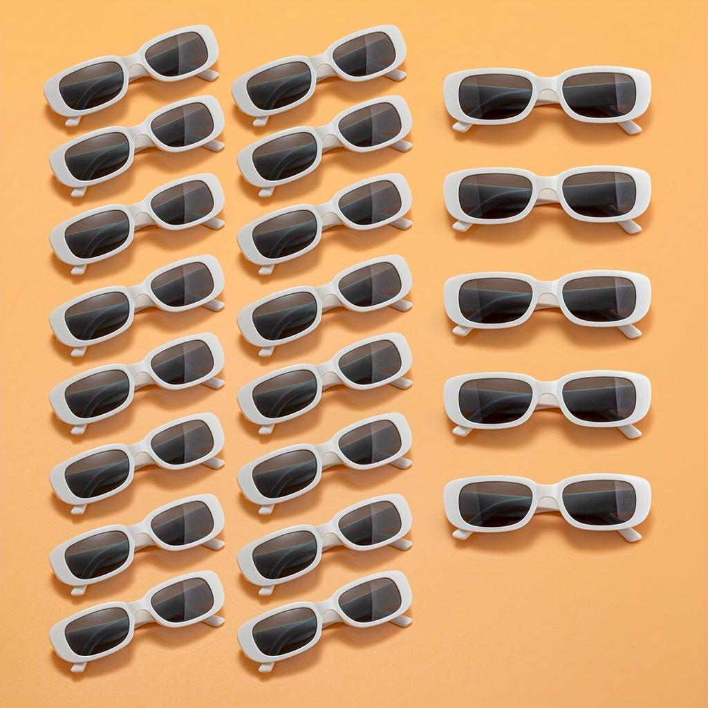 20 pairs of women's retro small frame fashionable glasses suitable for holiday parties gatherings music festival events