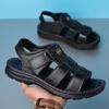Fashion Summer Fashion Men Sandals Breathable Men Shoes Leather Outdoor Men Sandals Antiskid Beach Sandals Hollow Shoes Footwear