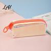 Multi-pen Storage Pouch Iridescent Holographic Pencil Case Transparent Stationery Bag with Wide School Supplies Organizer U-Shaped Zipper,