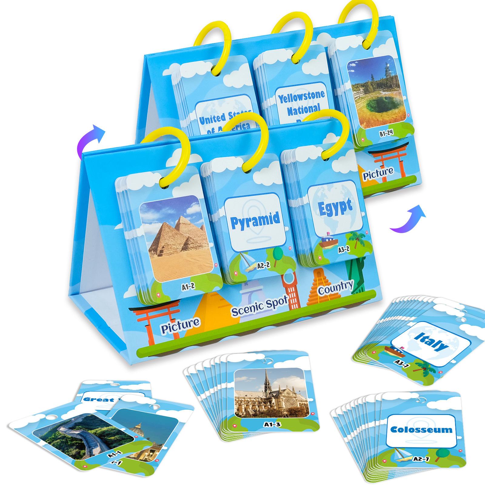 

25 Years Of 72 World Attractions Children S Educational Early Education Toys Patrol Logical Thinking Cognitive World Cards