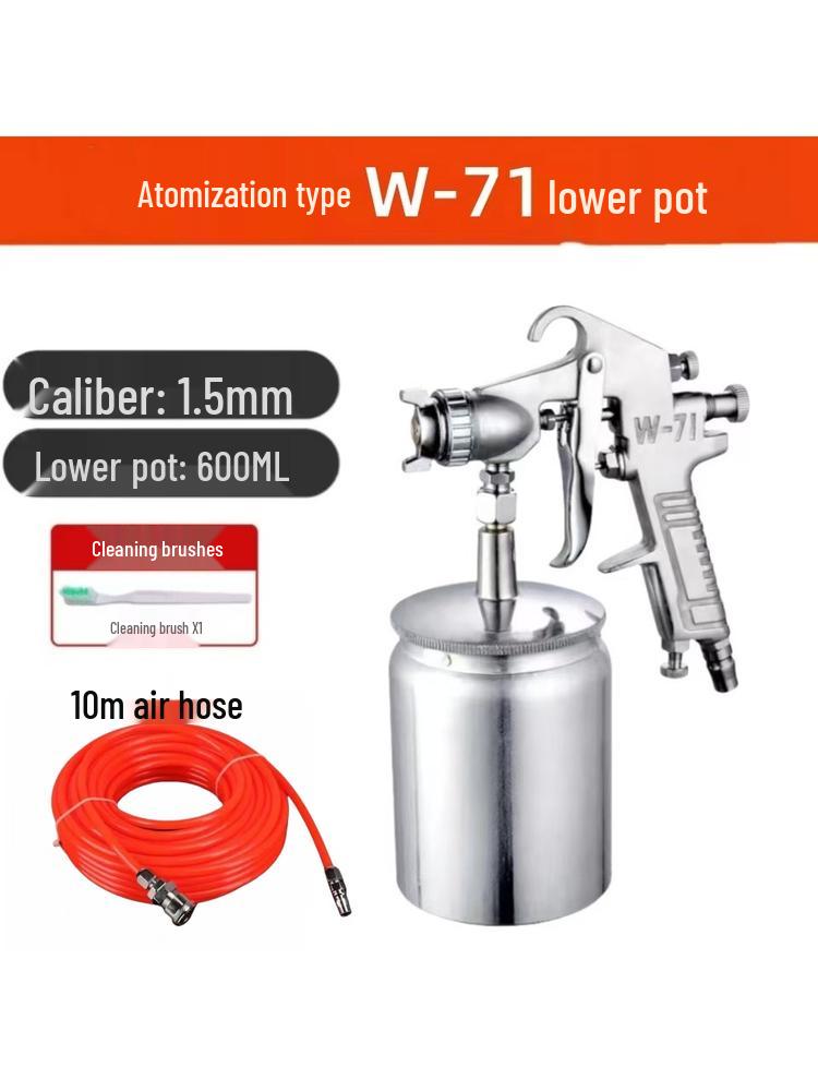 Paint Spray Gun W71/W77: Pneumatic Furniture & Car Primer and Latex Coating Tool