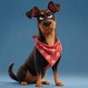 2D Acrylic Dog Hanging Decoration Car Rearview Mirror Puppy Hanging Ornament Bag Purse Charm Pendant Car Interior Accessory