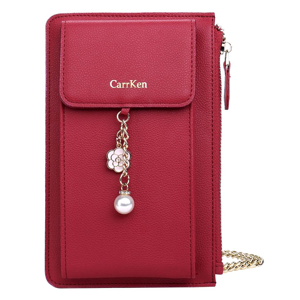 large wallet with shoulder strap