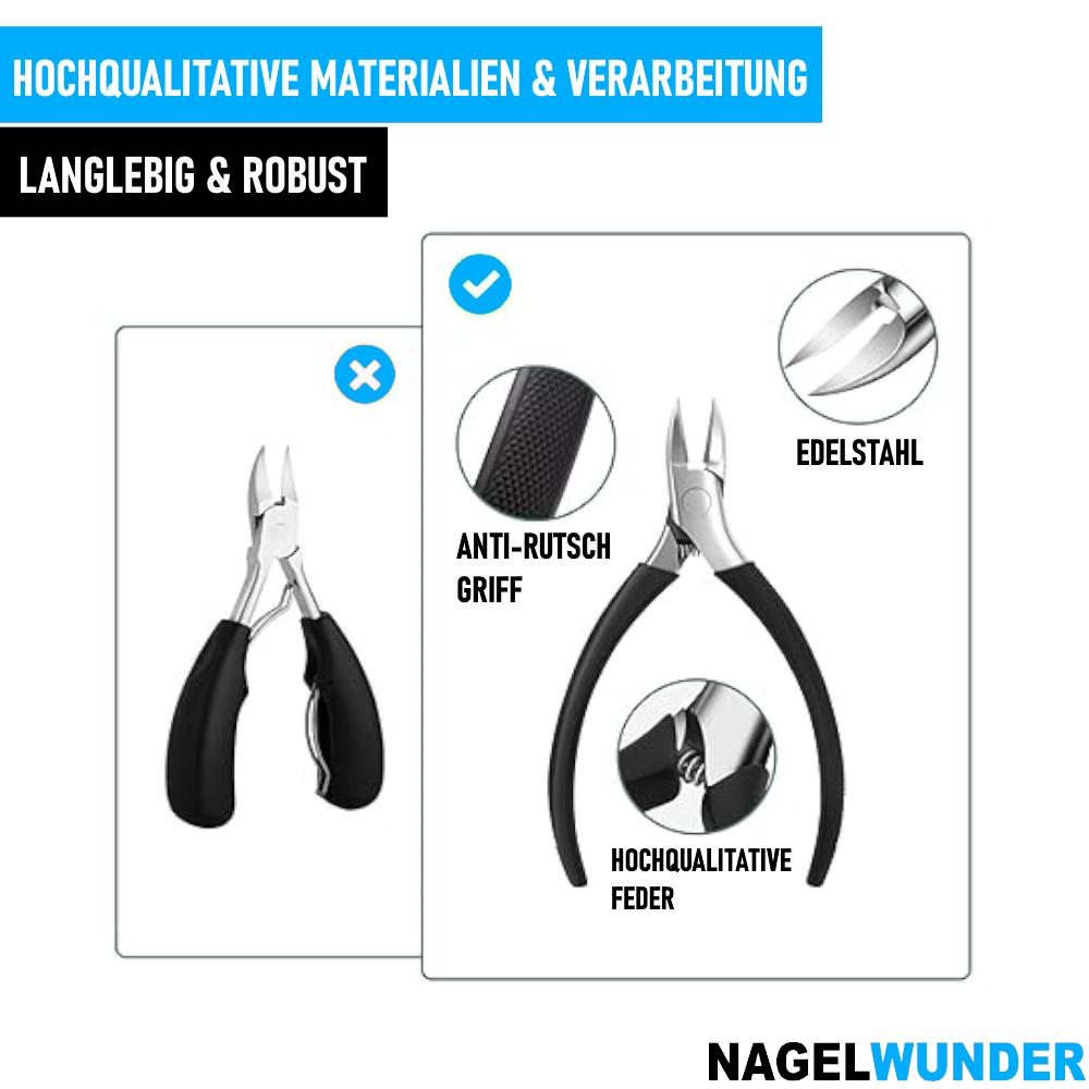 NAGELWUNDER Nail Clippers Toenail Clippers Stainless Steel Toenail Scissors Thick Toenails