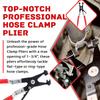 Professional Auto Repair Tools 4PCS Hose Clamp Pliers Car Oil Pipe Separation Pliers Filter Clamp Pliers Labor-Saving Design