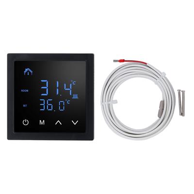 Elektrischer Fußbodenheizungsthermostat LED-Anzeige Hohe Genauigkeit Anti-Fehlkontakt Temperaturregler 16A