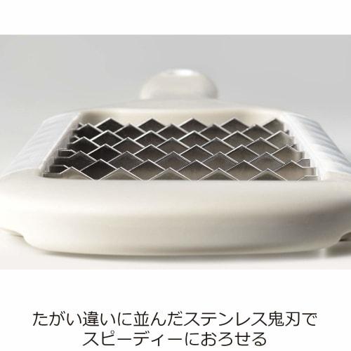 Oaks Laye Knuspreife Edelstahlreibe, Weiß, Hergestellt in Japan, LS1530