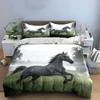 "Galloping Horse Art Set Decor" Soft Comfortable Duvet Cover Bedding Set Included 1*Duvet Cover & 2*Pillowcases Gift