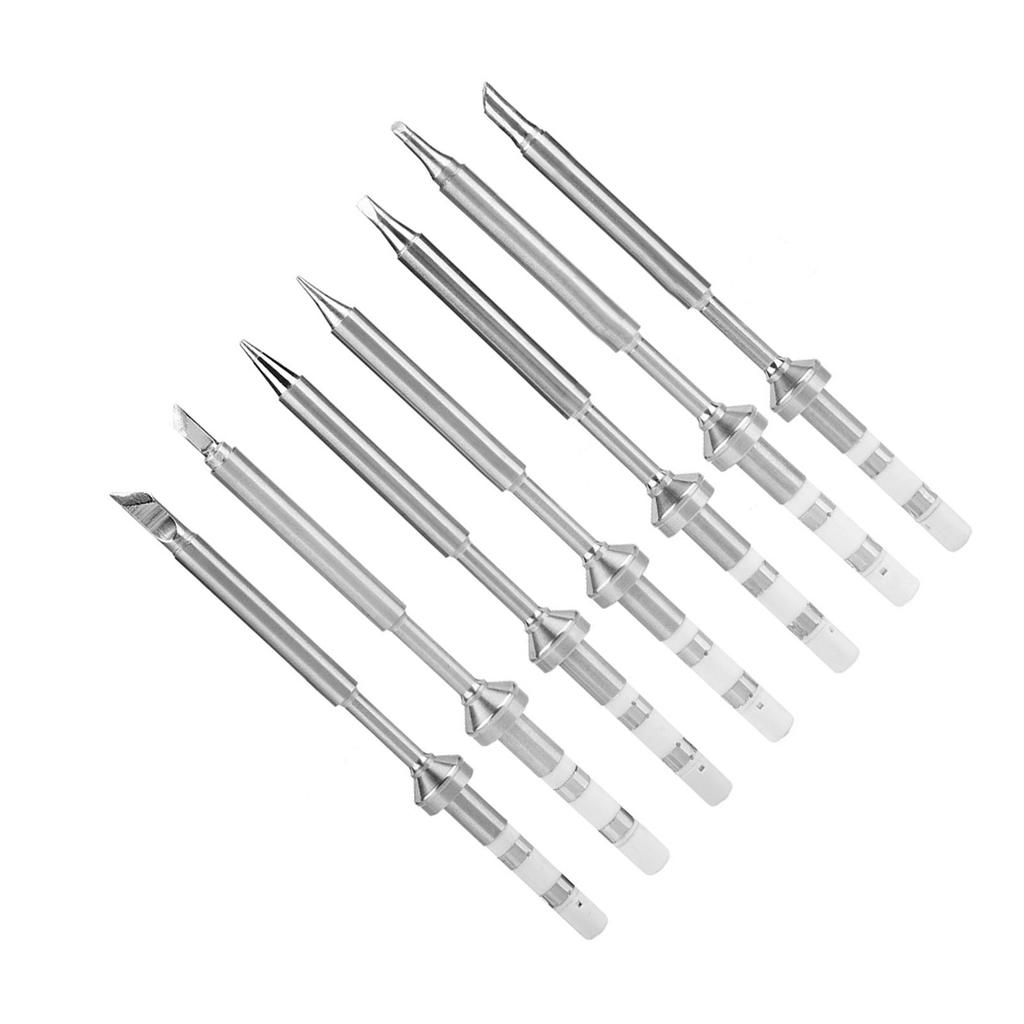 7 Types Mini Stainless Steel Soldering Iron Tips Replacement for TS100 Soldering Iron
