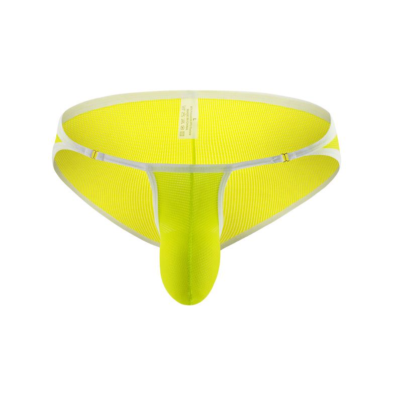 Men's Sexy Mesh Briefs with Metal Buckle - Comfortable & Breathable