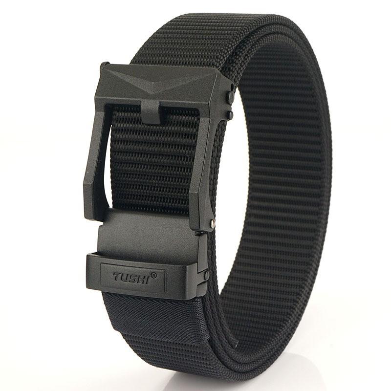 

Belt Men s Ratchet Casual Golf Jeans Nylon Mesh Automatic Sliding Buckle 120cm чёрный