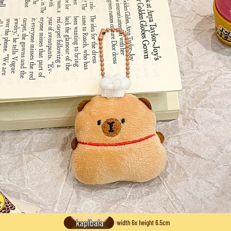 Plush Food Doll Charms: Cute Keychain Ornaments with Squeaky Small Dolls