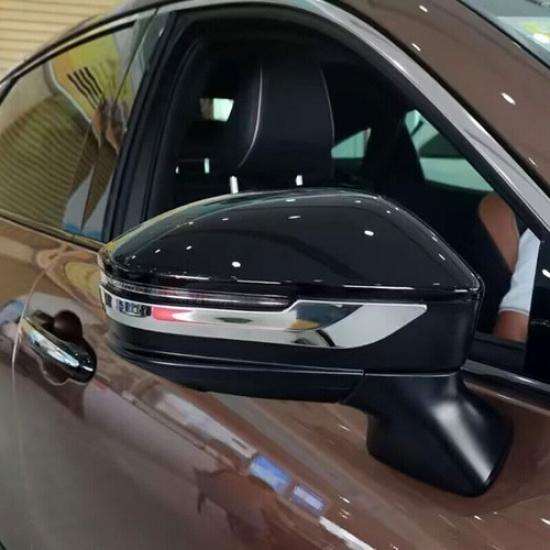 Chrome ABS Rear View Side Door Mirror Strip Trim 2pcs For Toyota Crown 2023-2024